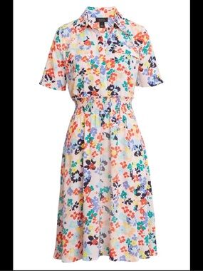 Halogen x Atlantic Pacific Floral Dress